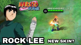 Naruto Shippuden x mlbb collaboration new skin rock Lee?