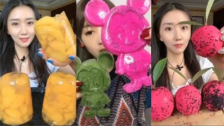 Thánh Ăn Đá Ăn Đá Lạnh Màu Sắc Hình Dạng Bất Thường Thú Vị - ASMR Ice Crunchy Eating sound#172