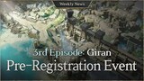 Pre-Register for the Giran update and receive coupons! [Lineage W Weekly News]