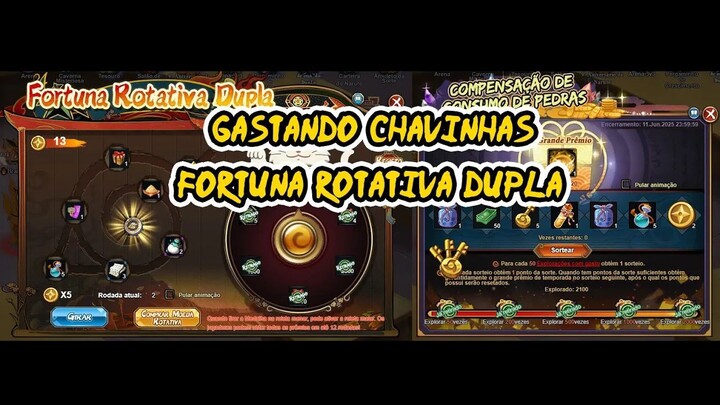 Gastando Chave e Rodando Roleta | Naruto Online