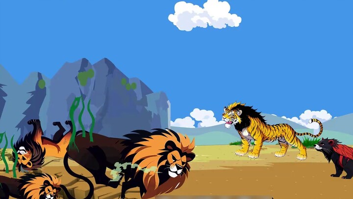 "Raja Harimau yang Menelan Langit" Meng Da menaklukkan musang madu#沙sculptureanimation#originalanima