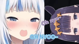 【Hololive Vietsub】Ina học "Nyo nyo~" của Gura rồi :3