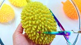 [DIY]Biến quả bóng giảm căng thẳng sầu riêng thành slime