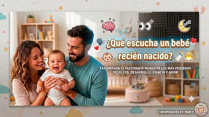 🗨️👶🏽 ¿Qué escucha un bebé recién nacido? 🍼🐣