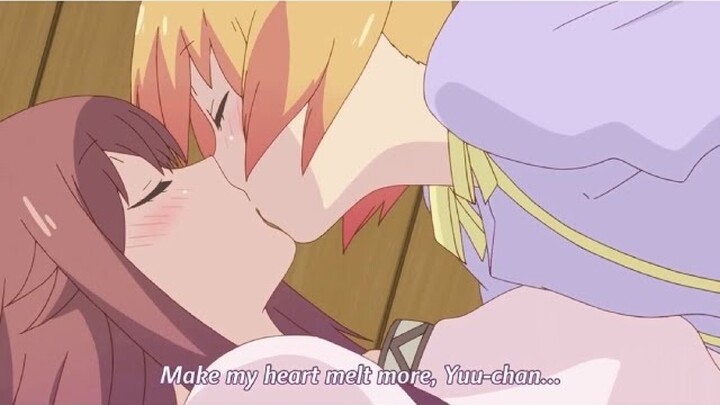 Lesbian Anime kissing compilation