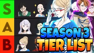 UPDATED SEASON 3 GLOBAL PVP & PVE TIER LIST! | Black Clover Mobile