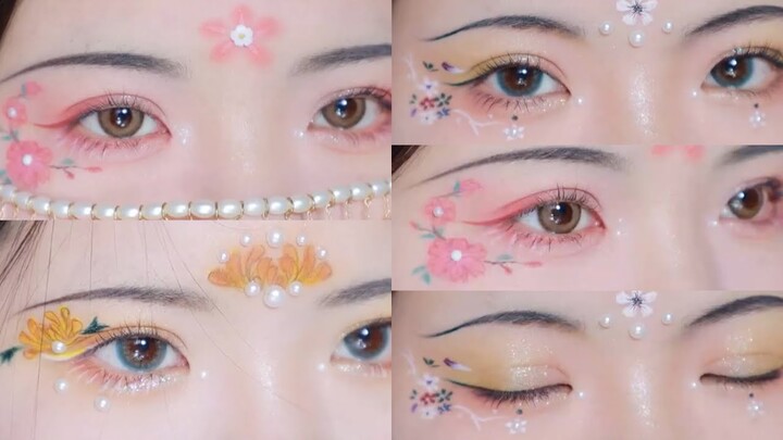 Trang điểm mắt, vẽ chu sa cổ trang Trung| Chinese ancient eyes makeup- Nhã Di Các.