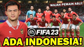 PERTAMA KALI MEMAINKAN TIMNAS INDONESIA DI FIFA 23 | WAJAH REALISTIS SEMUA, KEREN BANGET!