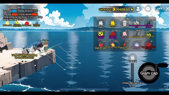 Thái Cực V2,Cách lấy : Câu 5 con cá ngừ xanh là đc nghe