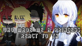 Who made me a princess react to F'yn as claude,felix,and anastacious childhood friends//Gacha club°|