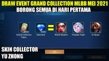DRAW EVENT GRAND COLLECTION MOBILE LEGENDS BULAN MEI 2021!!! SKIN COLLECTOR Yu Zhong