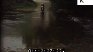1950s, 1960s People Ride Scooters, UK Home Movies