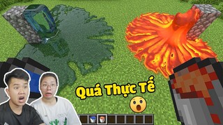 Minecraft, Nhưng Nó SIÊU THỰC TẾ TỚI KHÔNG TƯỞNG Khiến bqThanh và Ốc Giật Mình ???