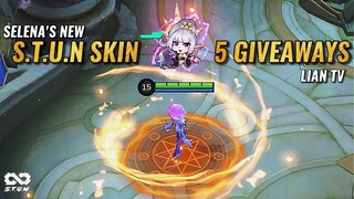 5 S.T.U.N SKINS GIVEAWAY!! Lian TV | Mobile Legends