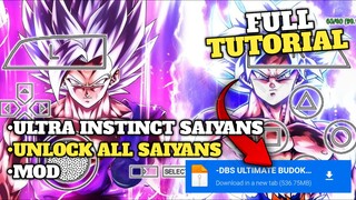 DRAGON BALL ULTIMATE BUDOKAI ON MOBILE | SAVEDATA + PLUGINS | ALL ULTRA INSTINCT SAIYANS | DOWNLOAD