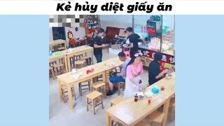 Ăn được 30k tiền cơm thì quán lỗ 20k tiền giấy #funny #haihuoc