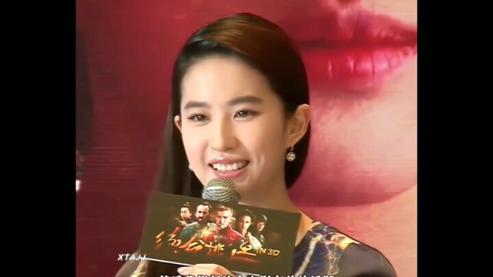 Thanks so much! #LiuYifei #InterviewScene #GentleCuteUnderstanding