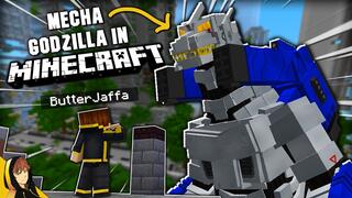 Playing as MECHA GODZILLA in Minecraft! w/CH3k