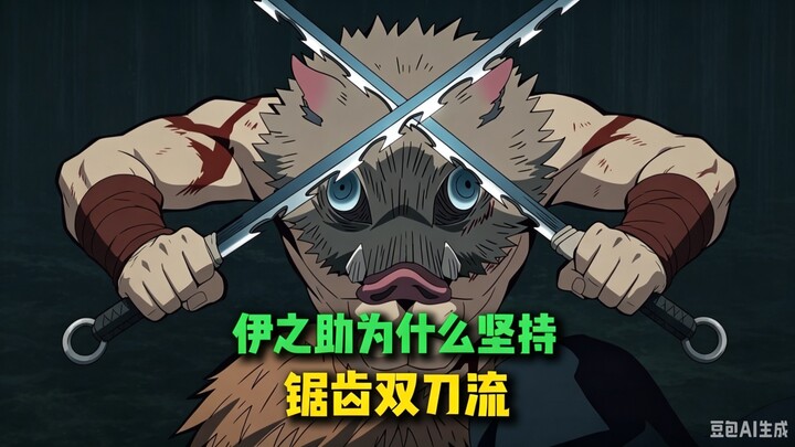 Mengapa Inosuke bersikeras menggunakan gaya bertarung dua pedang bergerigi? #Kimetsu no Yaiba #ulasa