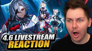 The New Genshin Impact Update Is INSANE | 4.6 LIVESTREAM REACTION