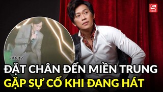 Gặp sự cố khi đang hát, Hoài Linh cởi phăng giày trên sân khấu ca nhạc tại miền Trung