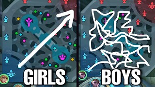 how girls vs boys play mlbb