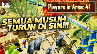 OH JADI BEGINI KALAU 41 ORANG TURUN DI TEMPAT YANG SAMA! LANGSUNG PANEN K1LLS! - PUBG MOBILE