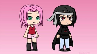 Sakura Haruno and Itachi Uchiha in Gacha Life