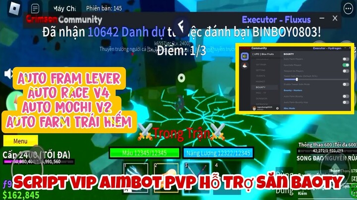 [Blox Fruits 18 RACE V4 ] Bản hack giúp ae pvp và hổ trợ ae săn baoty cực vip