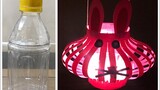 Làm đèn lồng con thỏ từ chai nhựa- nghệ thuật góc bếp