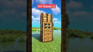 Minecraft 1X1 House🏠 #shorts