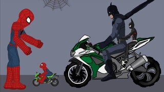 ironman vs superman vs SPIDER MAN VS BATMAN Animations Cartoon