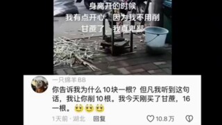 10 yuan per batang, berapa pun yang saya mau, di sini harganya minimal 20 yuan per batang.