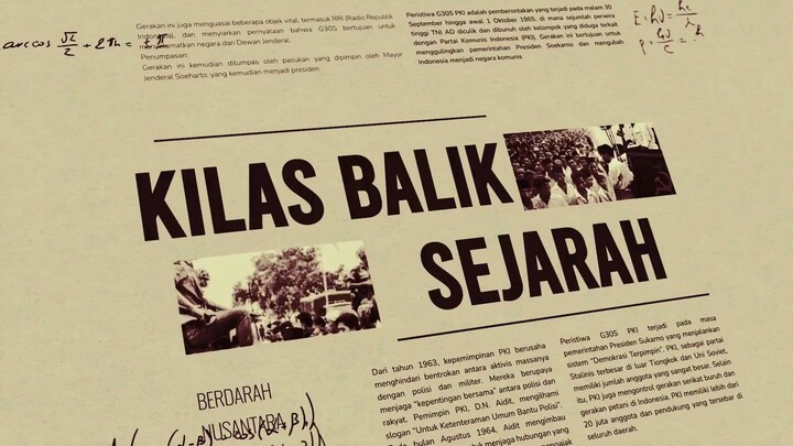 sejarah Indonesia penuh dengan darah