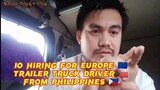 10 HIRING FOR EUROPE 🇪🇺 CZECH REPUBLIC 🇪🇺🇪🇺🇪🇺 TRAILER TRUCK DRIVER'S FROM PHILIPPINES 🇵🇭