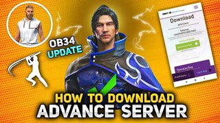 Ob34 advance server free fire | how to download advance server free fire | free fire advance server