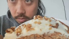 ASMR EATING SOUNDS - CARROT CAKE (NO TALKING)