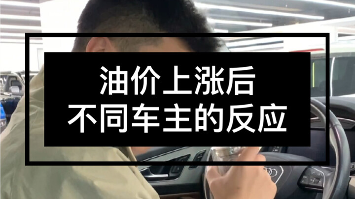 Reactions of different car owners to the oil price increase