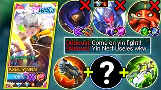 YIN VS TOP GLOBAL ALDOUS & SABER IN MIDLANE | YIN BEST BUILD AND EMBLEM 2022-2023 | MOBILE LEGENDS