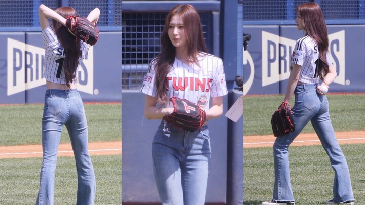 【TWICE】240427 Sana💜Rekaman langsung lemparan pertama bisbol | Tamu lemparan pertama bisbol LG Twins