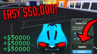 NEW CODE - FREE $50,000! | MAKE MONEY FAST | Roblox Vehicle Simulator