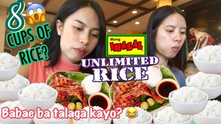 RICE IS LIFE! | MANG INASAL UNLIMITED RICE CHALLENGE + MUKBANG