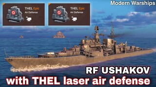Modern Warships: RF USHAKOV equipped with THEL Laser air defense.