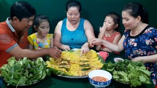 Món Bánh Xèo Nước Cốt Dừa Mẹ Làm Ngon Giòn Rụm| TKQ & Family T488