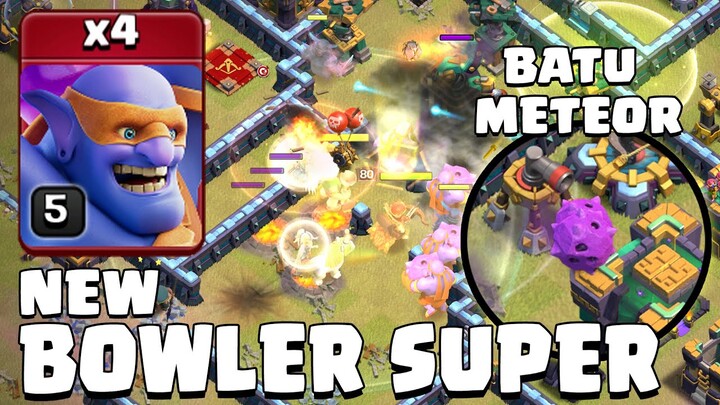 SERAM!! BATU METEOR DARI NEW BOWLER SUPER COC INDONESIA