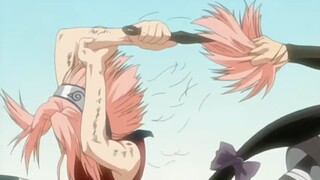 Sakura cuts her own hair to fight the Zaku Abumi, the cursed Heaven engulf sasuke English Dub