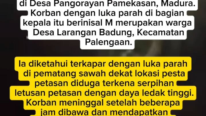 pesta kembang api berujung maut