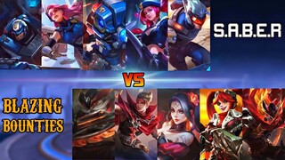 MOBILE LEGENDS S.A.B.E.R VS BLAZING BOUNTIES | MOBILE LEGENDS SABER VS BLAZING BOUNTIES 1VS1 FIGHT