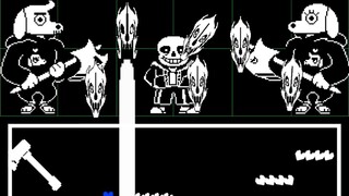 [Animasi] Undertale Hard Mode Full Battle Phase 7: Dog Couple Battle (dan Daddy Eel sebagai tamu)