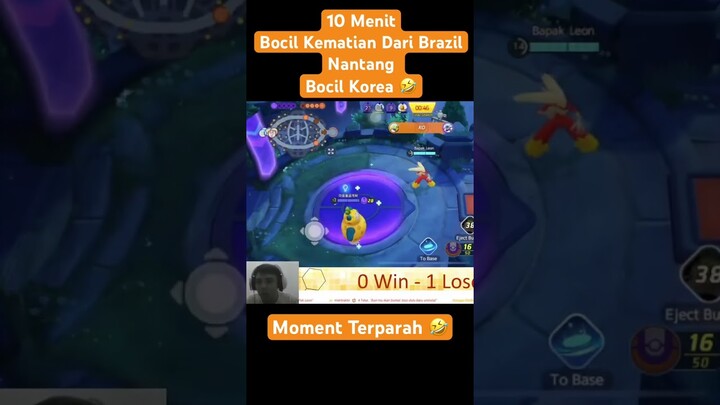 Moment Langka Bocil Brazil Nantang Bocil Korea Sampe Emosi #funny #korea #pokemonunite #fun #viral